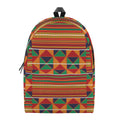 Kente Pattern Print School Backpack