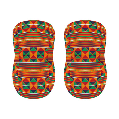Kente Pattern Print Bar Stool Covers