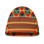 Kente Pattern Print Beanie