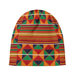Kente Pattern Print Beanie