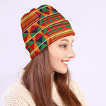 Kente Pattern Print Beanie