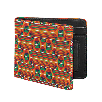 Kente Pattern Print Bifold Wallet