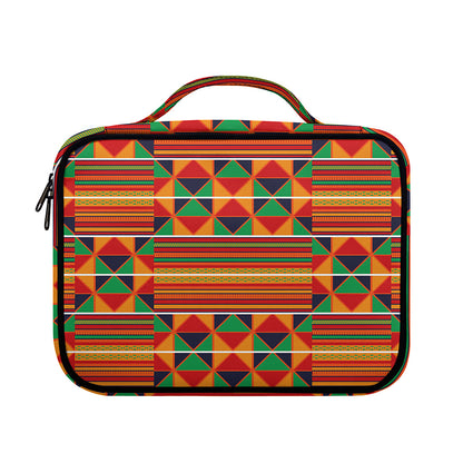 Kente Pattern Print Briefcase Bible Bag