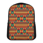 Kente Pattern Print Casual Backpack