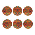 Kente Pattern Print Coaster Set