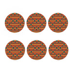 Kente Pattern Print Coaster Set