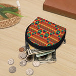 Kente Pattern Print Coin Purse