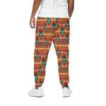 Kente Pattern Print Cotton Pants