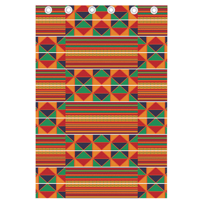 Kente Pattern Print Curtain