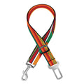 Kente Pattern Print Dog Seat Belt