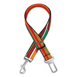 Kente Pattern Print Dog Seat Belt