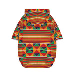 Kente Pattern Print Dog Zip Up Hoodie
