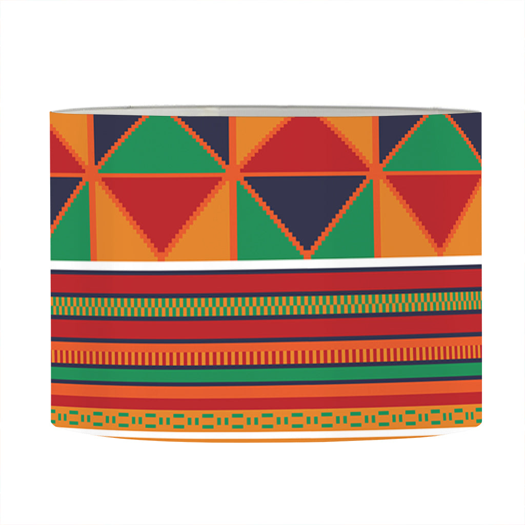 Kente Pattern Print Drum Lamp Shade