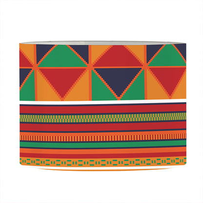 Kente Pattern Print Drum Lamp Shade