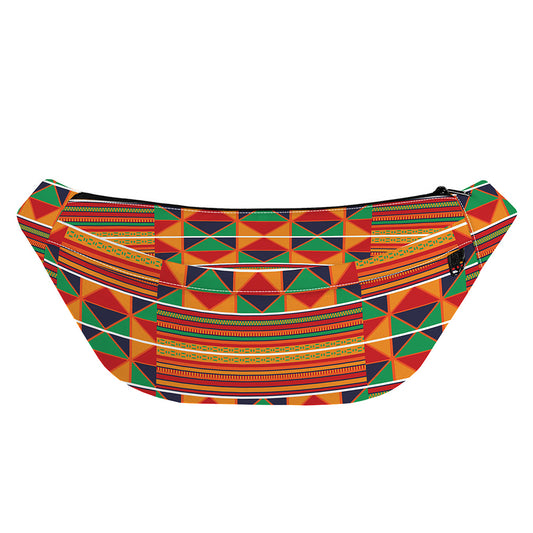 Kente Pattern Print Fanny Pack