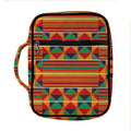Kente Pattern Print Front Pocket Bible Bag