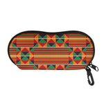 Kente Pattern Print Glasses Case