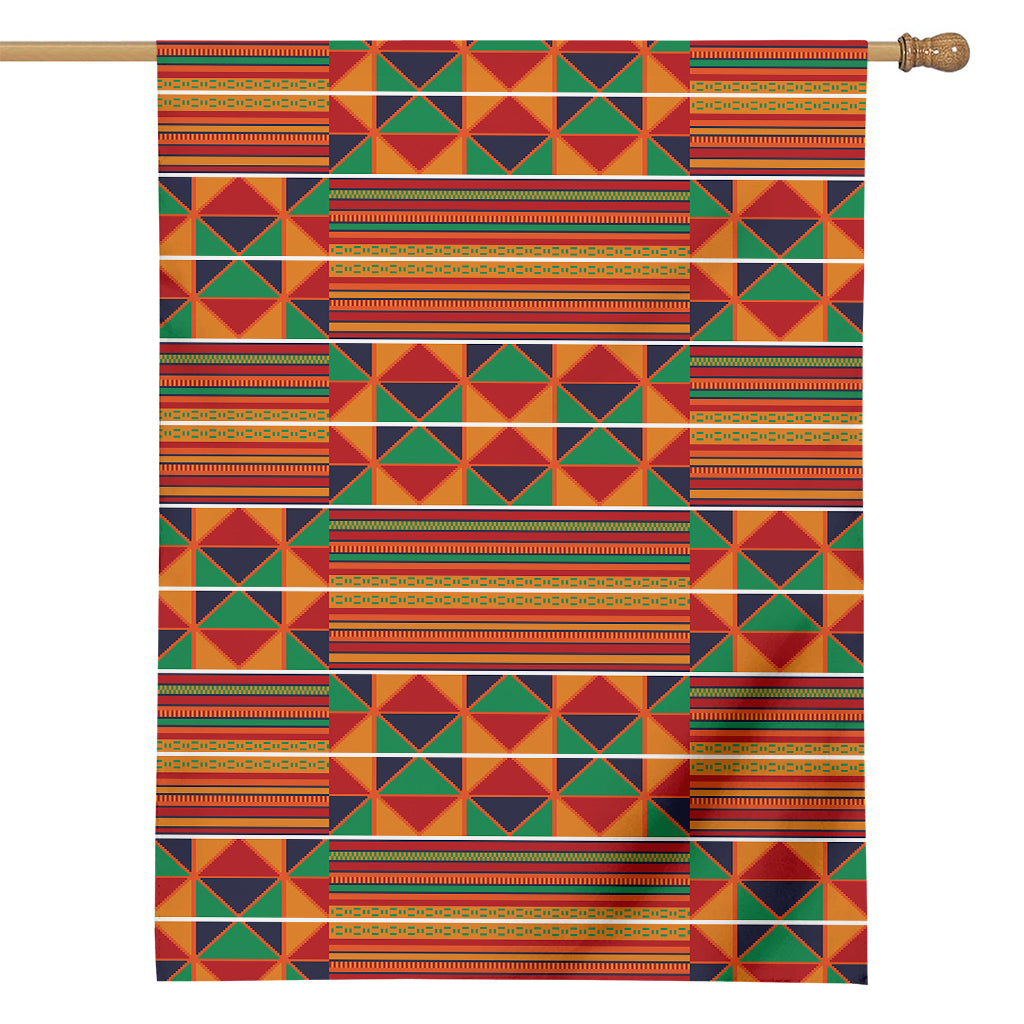 Kente Pattern Print House Flag