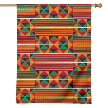 Kente Pattern Print House Flag