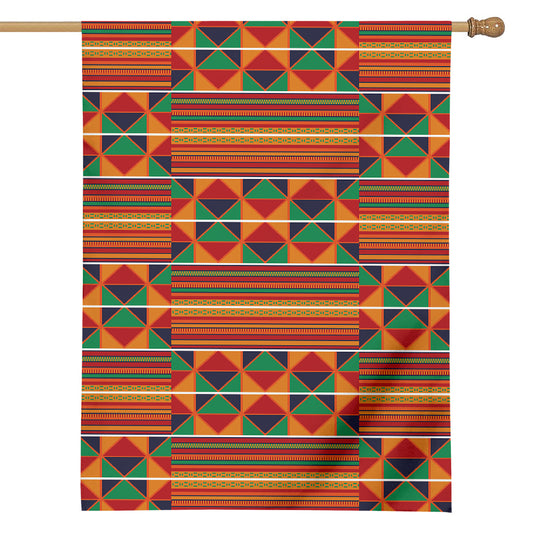 Kente Pattern Print House Flag
