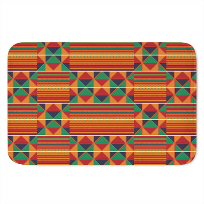 Kente Pattern Print Indoor Door Mat