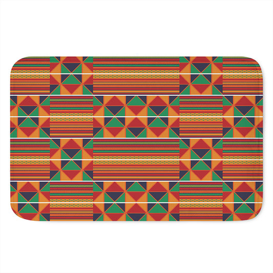 Kente Pattern Print Indoor Door Mat