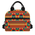 Kente Pattern Print Insulated Lunch Bag