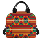 Kente Pattern Print Insulated Lunch Bag