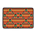 Kente Pattern Print Kitchen Mat