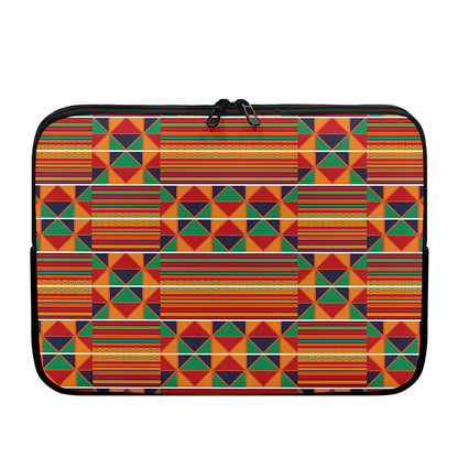 Kente Pattern Print Laptop Sleeve