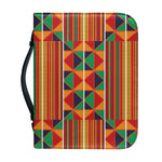 Kente Pattern Print Leather Bible Cover