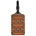 Kente Pattern Print Luggage Tag