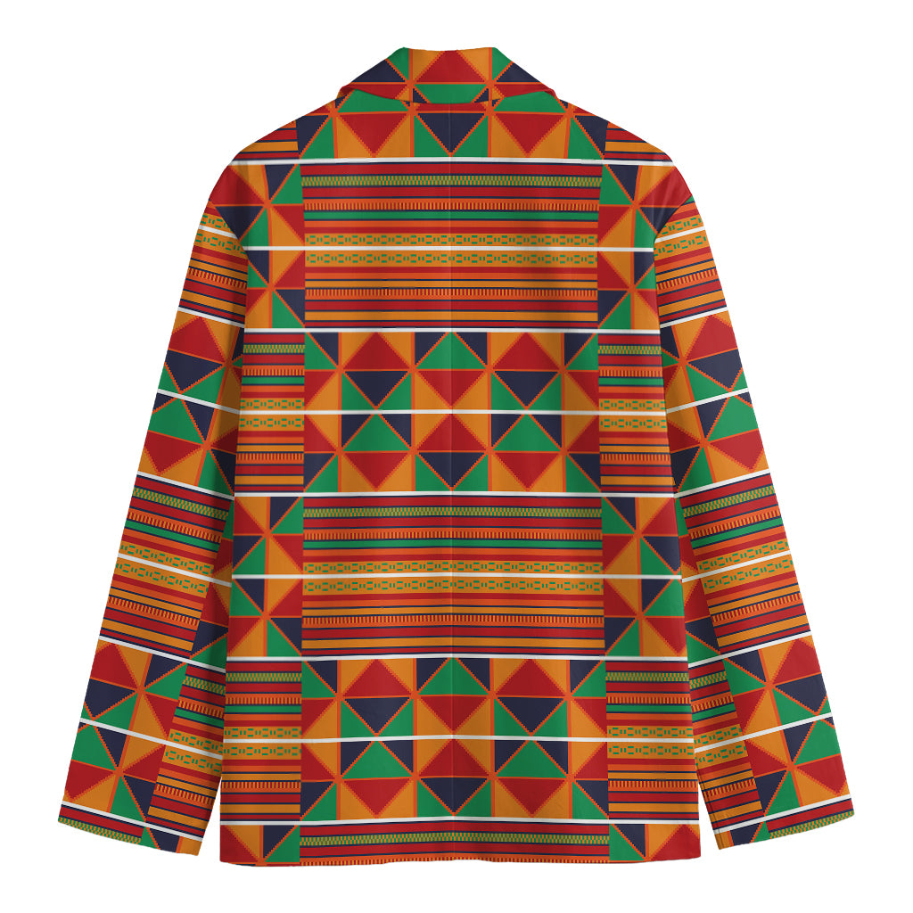 Kente Pattern Print Men's Blazer