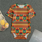 Kente Pattern Print Men's Bodysuit