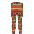 Kente Pattern Print Men's Leggings