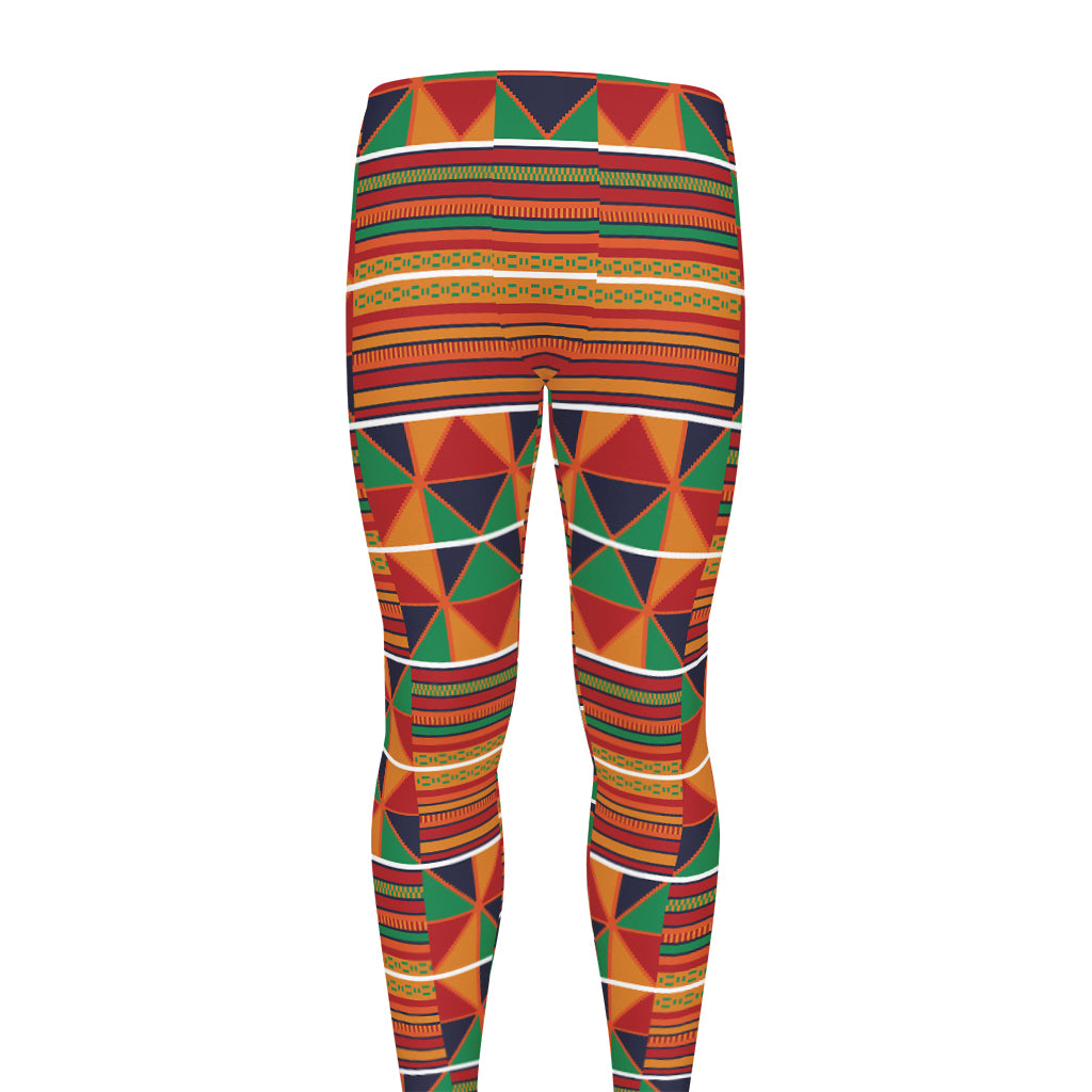 Kente Pattern Print Men's leggings