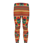 Kente Pattern Print Men's leggings