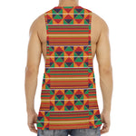 Kente Pattern Print Men's Muscle Tank Top