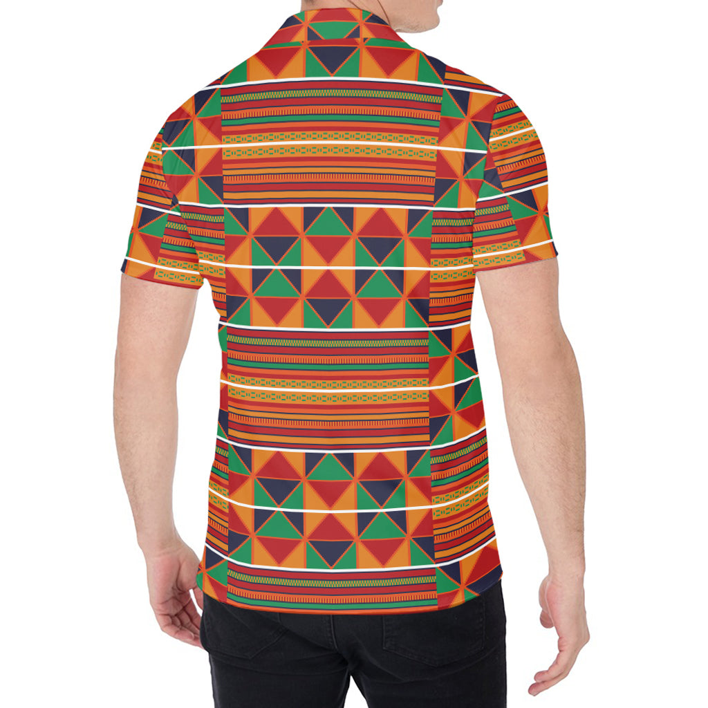 Kente Pattern Print Men's Shirt