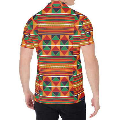 Kente Pattern Print Men's Shirt