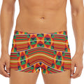 Kente Pattern Print Men's Short Boxer Briefs