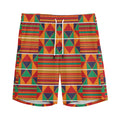 Kente Pattern Print Men's Athletic Shorts