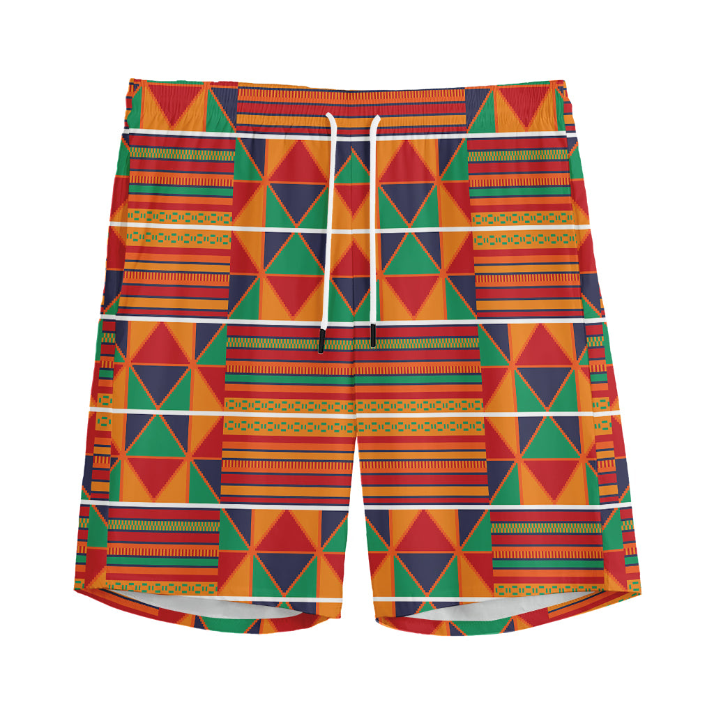 Kente Pattern Print Men's Sports Shorts