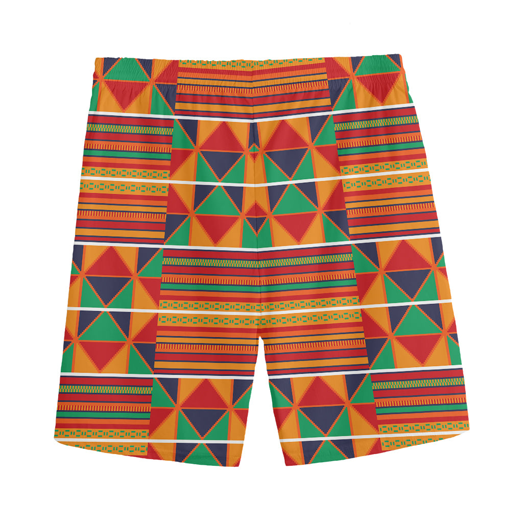 Kente Pattern Print Men's Sports Shorts