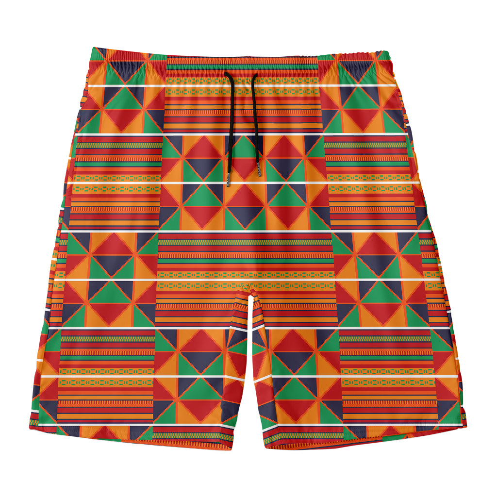 Kente Pattern Print Men's Swim Trunks