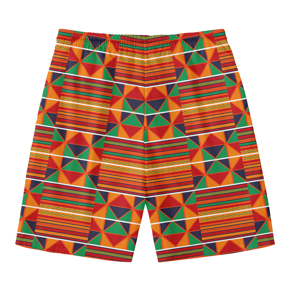 Kente Pattern Print Men's Swim Trunks