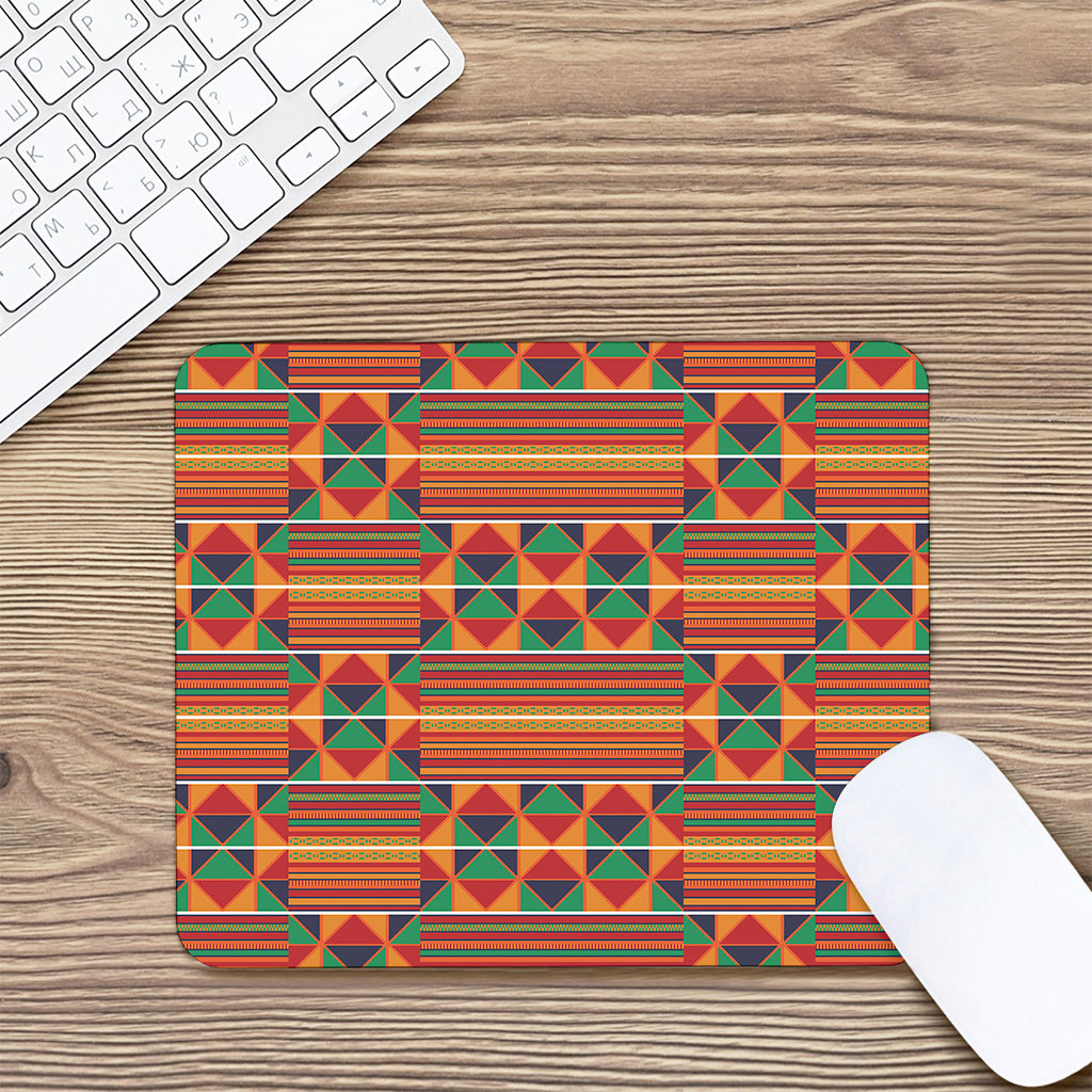 Kente Pattern Print Mouse Pad