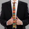 Kente Pattern Print Necktie