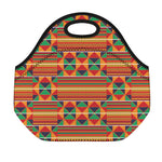 Kente Pattern Print Neoprene Lunch Bag
