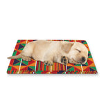 Kente Pattern Print Pet Cooling Mat Cover